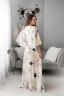 NATALIA FLOWERS SUKIENKA CZARNY 74001-2