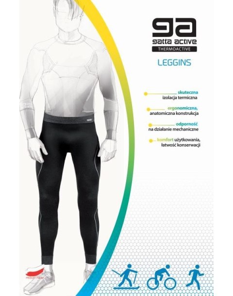 Leginsy LEGGINGS MEN THERMOACTIV BLANC